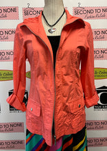 Load image into Gallery viewer, Cleo Coral Cotton Zip Jacket (Size S)