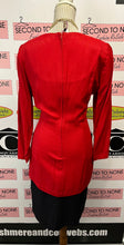 Load image into Gallery viewer, Vintage Red & Black Bow Dress (Size 8)