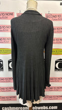 Load image into Gallery viewer, Renuar Charcoal Ribbed Maxi Cardigan (Size L)