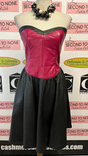 Load image into Gallery viewer, Vintage 1980s Pink & Black Leather Dress (Size 8)