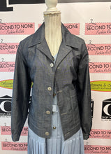 Cargar imagen en el visor de la galería, Comrags Faux Denim Jacket (Size XL)
