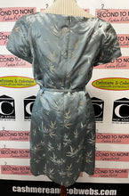 Load image into Gallery viewer, Vintage 100% Embroidered Silk Belted Dress (Size 14)