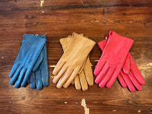 Load image into Gallery viewer, Teal Leather Gloves (Size S)