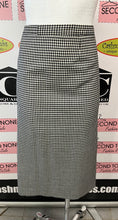 Load image into Gallery viewer, Vintage B&W Gingham Jacket & Skirt Set (Size L/XL)