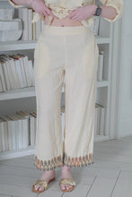 Load image into Gallery viewer, 100% Cotton Pants with Embroidered Hem