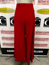 Charger l'image dans la galerie, Red Coral Cherry Red Stretch Palazzo Pant (Size S)