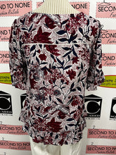Charger l'image dans la galerie, Lucky Brand Red Floral Blouse (Size M)