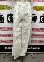 Charger l'image dans la galerie, White Linen Trousers (Size 8)