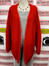 Charger l'image dans la galerie, Marks & Spencer Chunky Orange Cardigan (Size XL)