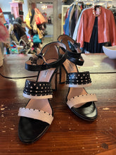 Load image into Gallery viewer, L.K. Bennet Black and Ivory Leather Heels (Size 9)