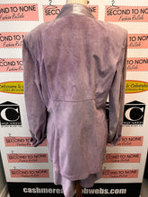 Load image into Gallery viewer, Stunning Danier Leather Lilac Dress & Blazer Set (Size L)