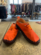 Load image into Gallery viewer, Orange Slip On Sneakers (Size 41/Fits 8)