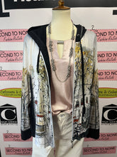 Cargar imagen en el visor de la galería, Frank Lyman Rose Shimmer Draped Blouse (Size 10)