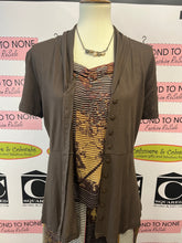 Cargar imagen en el visor de la galería, Unique Short Sleeve Cardigan (Size M)