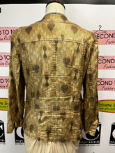 Load image into Gallery viewer, Chico’s Metallic Gold Jacket (Size M/Chico’s 1)
