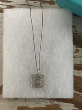 Charger l'image dans la galerie, Tiffany & Co Sterling Silver Notes Square Pendant Necklace (with box!)