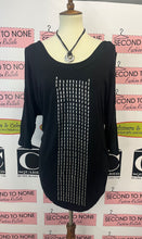 Cargar imagen en el visor de la galería, Studded Front Open Sleeve Top (Size L)
