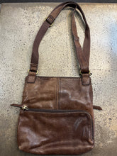 Load image into Gallery viewer, Fossil Brown Leather Stanton Traveller Crossbody