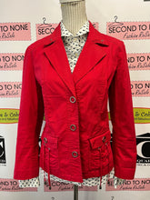 Load image into Gallery viewer, Cherry Red Snap Front Casual Jacket (Size 12P)