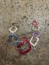 Cargar imagen en el visor de la galería, Colourful Squares Statement Necklace