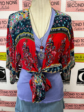 Load image into Gallery viewer, Floral Tie Front Shawl (Size M)