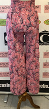 Load image into Gallery viewer, Pink Boho Wide Leg Pants (Size L)