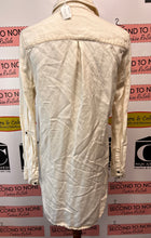 Load image into Gallery viewer, Ivory Linen Blend T-Shirt Dress (Size S)