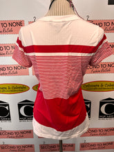 Charger l'image dans la galerie, Ralph Lauren Red & White Stripe T-Shirt (Size M)