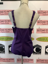 Cargar imagen en el visor de la galería, Land’s End Deep Purple One Piece Swimsuit (Size 16W)