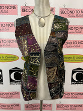 Load image into Gallery viewer, Vintage Sequin Cotton Vest (Size M)