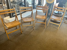Load image into Gallery viewer, Vintage Wooden Garden Chairs (Set of 4)