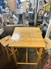 Load image into Gallery viewer, Ikea 3-Piece Bar-Height Table & Stools