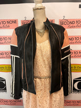 Load image into Gallery viewer, Unik Pink & Black Leather Moto Jacket (Size XL - fits M/L)