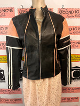 Load image into Gallery viewer, Unik Pink & Black Leather Moto Jacket (Size XL - fits M/L)