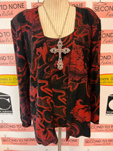 Load image into Gallery viewer, Vintage Marilyn’s Sparkly Red & Black Set (Size 18)