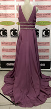 Cargar imagen en el visor de la galería, NWT J’Adore Deep V-Neck Evening Gown (Size 16)