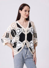 Load image into Gallery viewer, Crochet-Style 100% Cotton Top (One Size)(Only Blue Left!)