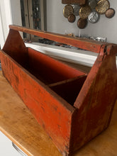 Load image into Gallery viewer, Extra-Large Antique Wooden Tool Caddy