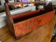 Load image into Gallery viewer, Extra-Large Antique Wooden Tool Caddy