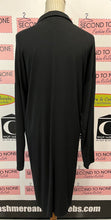 Load image into Gallery viewer, NWT Eileen Fisher Black Button Front Dress/Duster (Size XL)