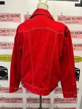 Load image into Gallery viewer, Northern Reflections Red Denim Jacket (Size L)