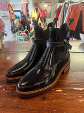 Load image into Gallery viewer, Lemon Jelly Glossy Black Rubber Boots (Size 7/EU 38)