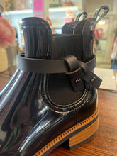 Load image into Gallery viewer, Lemon Jelly Glossy Black Rubber Boots (Size 7/EU 38)