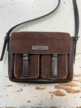 Load image into Gallery viewer, Y2K-Look Brown Corduroy Kenneth Cole Crossbody