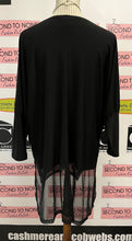 Charger l'image dans la galerie, Black Sheer Hem Tunic (Size XXL)