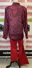 Charger l'image dans la galerie, Sheer Purple Paisley Top (Size M)