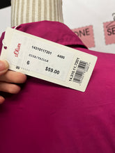 Load image into Gallery viewer, NWT S.Oliver Fuschia Blouse (Size 6)