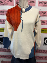 Load image into Gallery viewer, Patchwork Knit Sweater (Fits L)