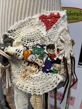 Cargar imagen en el visor de la galería, Upcycled Fabric & Ribbons Belt Overlay (Harry Potter)