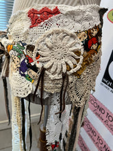 Cargar imagen en el visor de la galería, Upcycled Fabric & Ribbons Belt Overlay (Harry Potter)